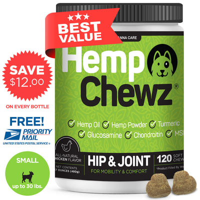 Hip & Joint Mobility Chews (Wellness Plan - Small Dog)
